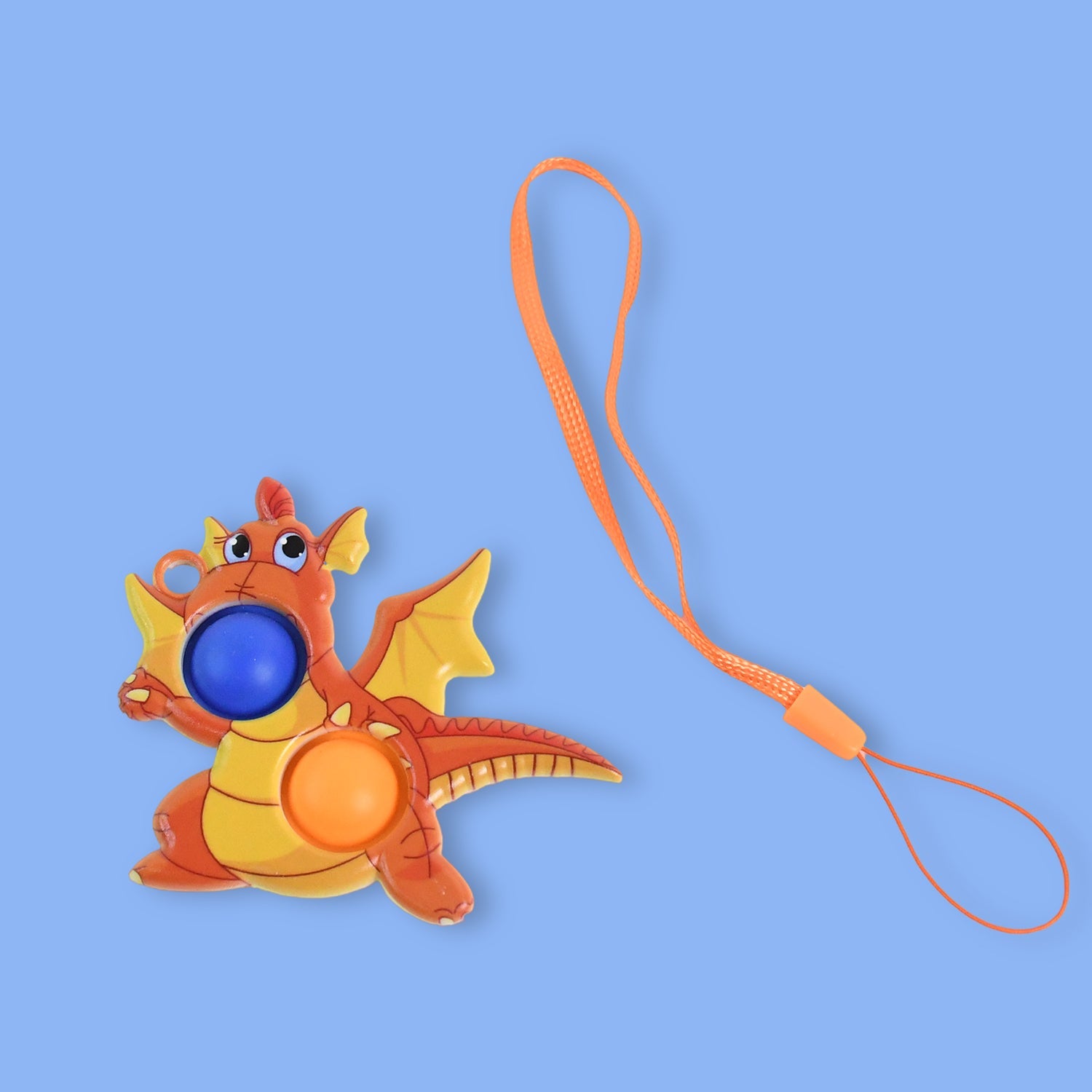 2-Bubble Dragon-Shaped Push Pop Fidget Toy with Strap (1 Pc) 2-Bubble Dragon-Shaped Push Pop Fidget Toy with Strap (1 Pc)